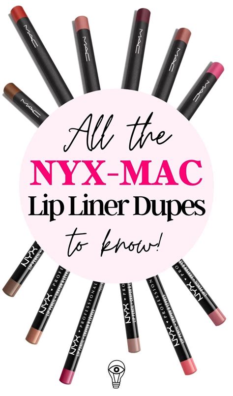 18 Best NYX MAC Lip Liner Dupes from Spice to Cork。